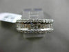 ESTATE WIDE 1.82CT ROUND & BAGUETTE DIAMOND 18KT WHITE GOLD CLASSIC WEDDING RING