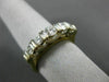 ESTATE WIDE .85CT DIAMOND 18KT TWO TONE GOLD FIVE STONE ANNIVERSARY RING #1366