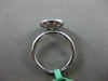 ESTATE LARGE .40CT DIAMOND 18KT WHITE GOLD 3D CLUSTER CIRCULAR CLASSIC RING