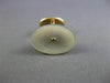 ANTIQUE AAA MOTHER OF PEARL 14K YELLOW GOLD CLASSIC HANDCRAFTED CUFF LINK #26424