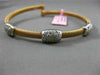 ESTATE 1.05CT DIAMOND 14KT WHITE & ROSE GOLD PAST PRESENT FUTURE BANGLE BRACELET