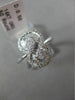 ESTATE .50CT ROUND & BAGUETTE DIAMOND 14KT WHITE GOLD FOREVER INFINITY LOVE RING