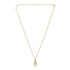 .35CT DIAMOND 14KT YELLOW GOLD CLASSIC LOBSTER CLASP ADJUSTABLE FLOATING PENDANT