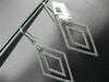 LARGE 1.35CT DIAMOND 14KT WHITE GOLD 3D DOUBLE HALO CHANDELIER HANGING EARRINGS