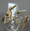 ESTATE MASSIVE .95CT DIAMOND 18KT ROSE GOLD 3D DIAMOND SHAPE SEMI ETERNITY RING
