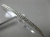 ESTATE .32CT DIAMOND 14K WHITE GOLD 3D CLASSIC PAVE TWO ROW LOVE BANGLE BRACELET