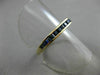 ESTATE .60CT AAA ASSCHER CUT SAPPHIRE 14KT YELLOW GOLD WEDDING RING BAND #20288