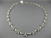 ANTIQUE 1.50CT DIAMOND 18KT WHITE GOLD 3D CLASSIC FLORAL DROP NECKLACE #4965