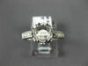 ANTIQUE .60CT DIAMOND 14KT WHITE GOLD FILIGREE SEMI MOUNT ENGAGEMENT RING #14833