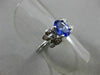 ESTATE .87CT DIAMOND & AAA TANZANITE 14KT WHITE GOLD BUTTERFLY FUN RING #11092