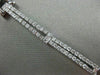 ESTATE .78CT ROUND DIAMOND 14KT WHITE GOLD MULTI STRAND LARIAT HANGING NECKLACE
