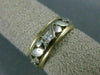 ANTIQUE .35CT DIAMOND 14K WHITE YELLOW GOLD FILIGREE ETERNITY WEDDING RING 21370