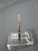 ESTATE .36CT DIAMOND 14K WHITE GOLD CLASSIC ROUND SEMI ETERNITY ANNIVERSARY RING