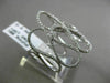 ESTATE LARGE .60CT ROUND DIAMOND 14K WHITE GOLD 3D MULTI WAVE INFINITY LOVE RING