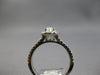 1.20CT WHITE & LIGHT CHOCOLATE FANCY DIAMOND 14KT WHITE GOLD 3D ENGAGEMENT RING