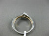 ESTATE .60CT DIAMOND 14KT WHITE GOLD 3D 2 STONE CRISS CROSS COMPANION LOVE RING