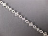 ESTATE 2.74CT DIAMOND 14KT WHITE GOLD ROUND 4 LEAF CLOVER FLOWER TENNIS BRACELET