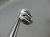 ESTATE LARGE 6.80CT DIAMOND & GARNET 14K WHITE GOLD FLOWER POST HANGING EARRINGS