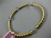 ESTATE .30CT DIAMOND 14KT TWO TONE GOLD 3D SQUARE FLEXIBLE ROPE BANGLE BRACELET