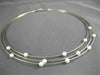 ESTATE 14KT WHITE GOLD SOUTH SEA PEARL BY THE YARD ITALIAN CHOKER NECKLACE 22805