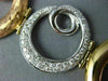 ESTATE EXTRA LARGE 1.10CT DIAMOND 18KT WHITE & ROSE GOLD CIRCULAR SWIRL BRACELET