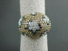 ESTATE LARGE 5.10CTW MULTI COLOR DIAMOND 18KT ROSE GOLD COCKTAIL RING AMAZING!!