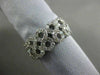 ESTATE WIDE .81CT DIAMOND 18KT WHITE GOLD SEMI ETERNITY WEDDING ANNIVERSARY RING