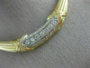 ESTATE WIDE 1.65CT DIAMOND 18KT TRI COLOR GOLD GRADUATING BAMBOO NECKLACE #21430