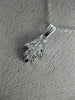 ESTATE .10CT DIAMOND 14KT WHITE GOLD 3D ETOILE HAMSA LUCKY HAND PENDANT #18455