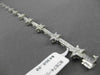ESTATE WIDE 1.25CT DIAMOND 14KT WHITE GOLD STAR FILIGREE BRACELET BEAUTIFUL!!