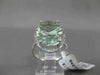 ESTATE LARGE 9.70CTW DIAMOND & AAA GREEN AMETHYST 14KT WHITE GOLD OVAL HALO RING