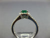 1.04CT DIAMOND & AAA EMERALD 14KT WHITE GOLD ROUND CLASSIC HALO ENGAGEMENT RING