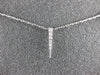 ESTATE .15CT DIAMOND 14KT WHITE GOLD 3D CLASSIC BY THE YARD SPIKY FUN NECKLACE