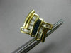 ESTATE LARGE 1.80CT DIAMOND & SAPPHIRE 14KT YELLOW GOLD 3D CRISS CROSS EARRINGS