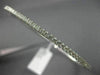 ESTATE .85CT ROUND DIAMOND 18KT WHITE GOLD CLASSIC SEMI ETERNITY BANGLE BRACELET