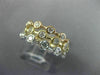 ESTATE 1.44CT DIAMOND 14KT TRI COLOR GOLD ETOILE BEZEL ETERNITY ANNIVERSARY RING