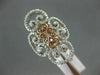 ESTATE LARGE .60CT DIAMOND 14KT WHITE & ROSE GOLD MULTI HEART FILIGREE LOVE RING