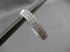 ESTATE LARGE 5.62CT DIAMOND 18KT WHITE GOLD MULTI ROW DOUBLE SIDED HOOP EARRINGS