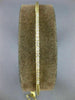 ESTATE .38CT DIAMOND 18K YELLOW GOLD CLASSIC BAR FLEXIBLE LOVE BANGLE BRACELET