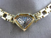 ESTATE 1.30CT DIAMOND 14KT WHITE & YELLOW GOLD TRIANGULAR FANCY NECKLACE #21520