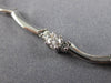 ESTATE 1.50CT DIAMOND 18KT WHITE GOLD 3D BY THE YARD THREE STONE NECKLACE #10778