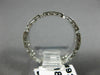 ANTIQUE WIDE .35CT DIAMOND 18KT WHITE GOLD 3D FILIGREE SQUARE ETERNITY RING 9253