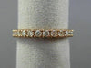 ESTATE .43CT DIAMOND 14KT ROSE GOLD 3D SEMI ETERNITY WEDDING ANNIVERSARY RING