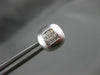 ESTATE .36CT PRINCESS DIAMOND 14KT WHITE GOLD 3D SQUARE INVISIBLE EARRINGS #7763