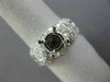 ESTATE 1.85CT ROUND & BAGUETTE DIAMOND 18K WHITE GOLD SEMI MOUNT ENGAGEMENT RING