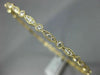 1.58CT DIAMOND 18K YELLOW GOLD 3D ROUND INFINITY ETOILE ETERNITY BANGLE BRACELET