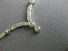 ANTIQUE 2.10CT DIAMOND 14KT WHITE GOLD 3D FILIGREE BEZEL DROP NECKLACE #18629