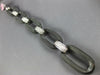 ESTATE LARGE & LONG 1.50CT DIAMOND 14KT WHITE GOLD OVAL LINK FUN TENNIS BRACELET