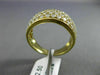 ESTATE WIDE 1.44CT DIAMOND 18K YELLOW GOLD CLASSIC PAVE WEDDING ANNIVERSARY RING