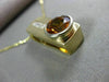 ESTATE LARGE 5.65CT DIAMOND & AAA CITRINE 14KT TWO TONE GOLD 3D PENDANT #14025